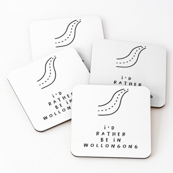 Item preview, I'd Rather be in Wollongong | Typography Design | Minimalist Aesthetic designed and sold by RM-Journey.