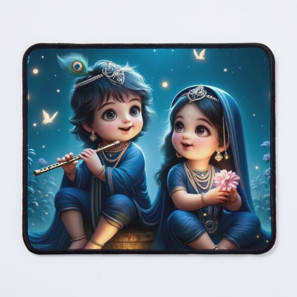 Item preview, Radhe Krishna cute lovely art  designed and sold by Eshant.