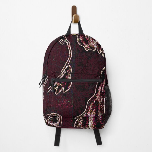 Item preview, Brick Red Vintage Frog Art Modern Matsumoto Veda Digital Distortion designed and sold by kattakitty.