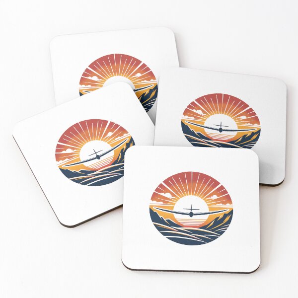 Item preview, Glider Plane Pilot Sailplane Biplane aerial floating soaring designed and sold by These_Prints.