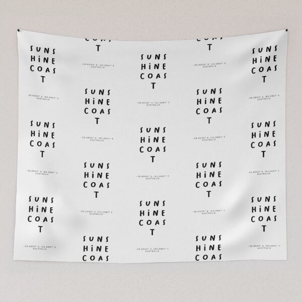 Item preview, Sunshine Coast | Typography Design | Design Map Coordinates designed and sold by RM-Journey.