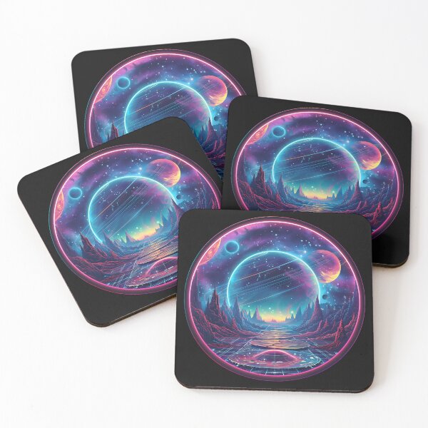 Item preview, Synthwave Neon Galaxy designed and sold by AI-Only Creations.
