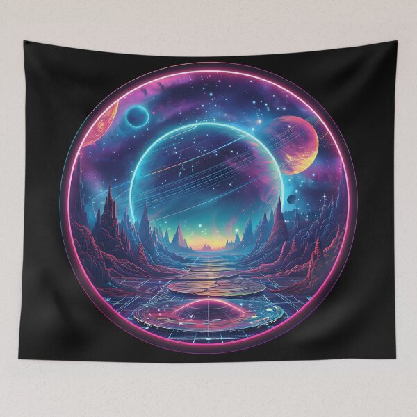 Item preview, Synthwave Neon Galaxy designed and sold by AI-Only Creations.
