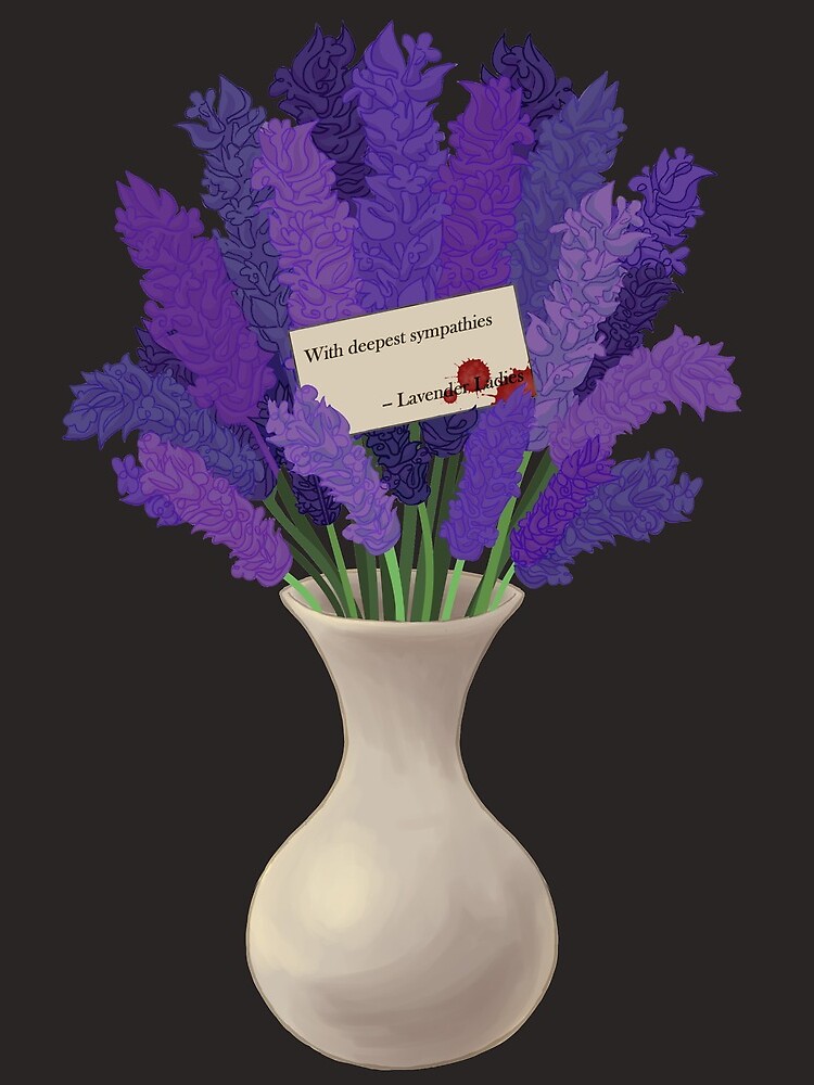 Thumbnail 3 of 3, Drawstring Bag, The Lavender Ladies, With Deepest Sympathies designed and sold by LavenderLadies.