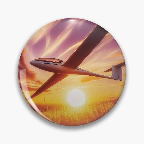 Item preview, Glider Plane Pilot Sailplane aerial floating soaring designed and sold by These_Prints.