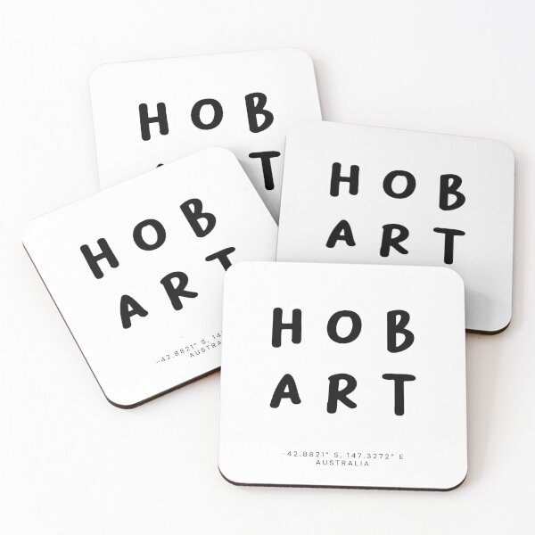 Item preview, Hobart | Typography Design | Design Map Coordinates designed and sold by RM-Journey.