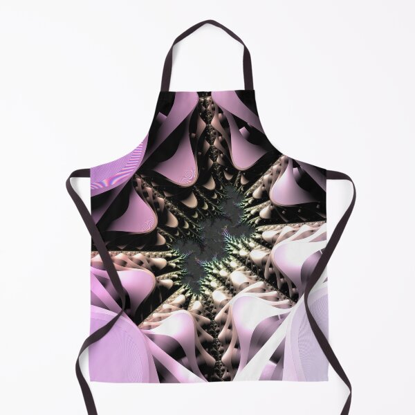 Item preview, Mandelbrot 98 - Pastel pink, gold ridged, folded walls into rainbow abstract cave designed and sold by Draeger0.