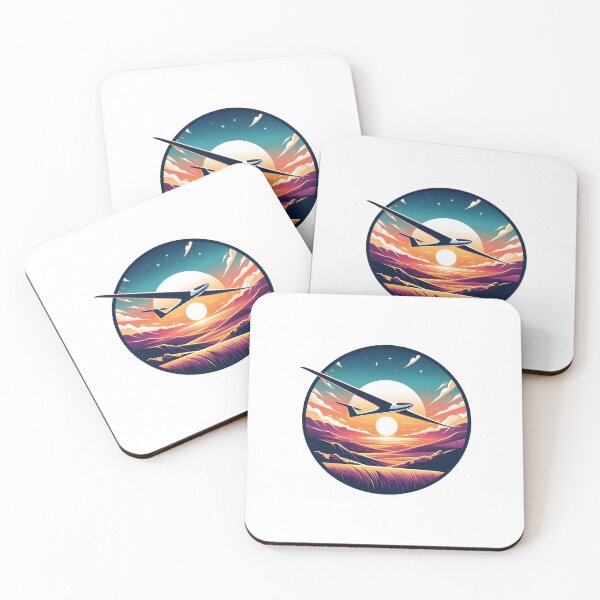 Item preview, Glider Plane Pilot Sailplane Biplane aerial floating soaring designed and sold by These_Prints.