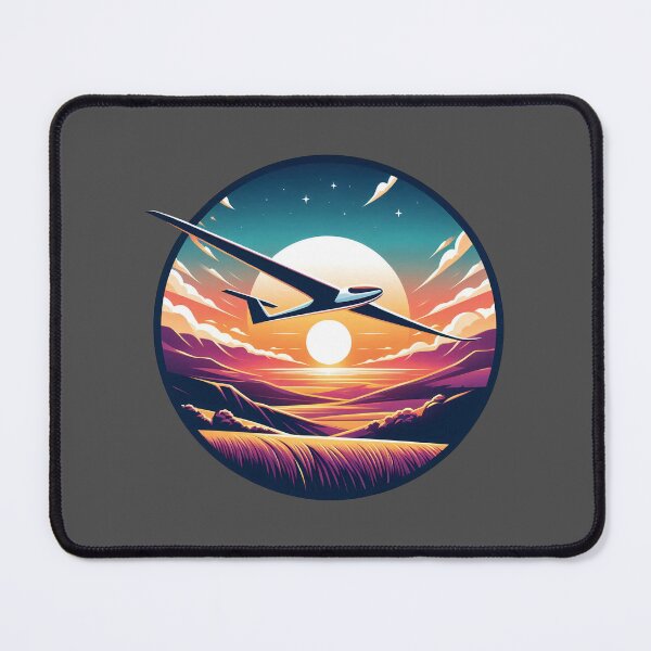 Item preview, Glider Plane Pilot Sailplane Biplane aerial floating soaring designed and sold by These_Prints.