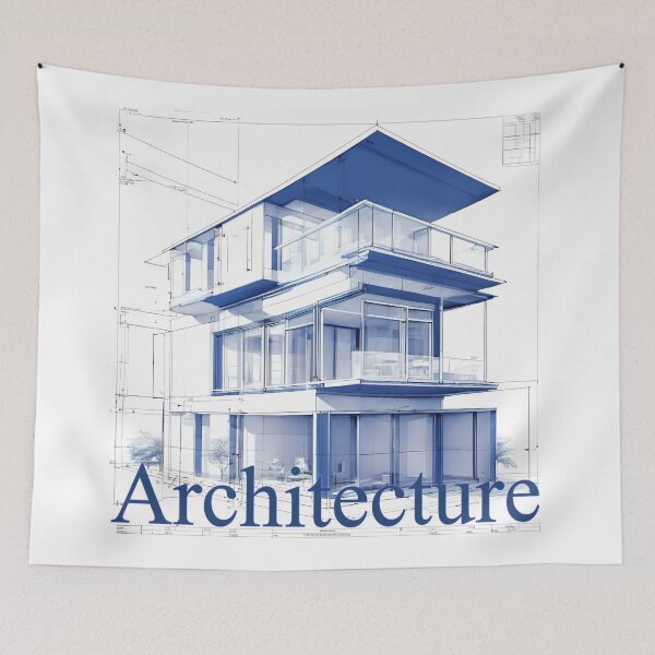 Item preview, Architecture Blueprint Drawing designed and sold by LKozerski.