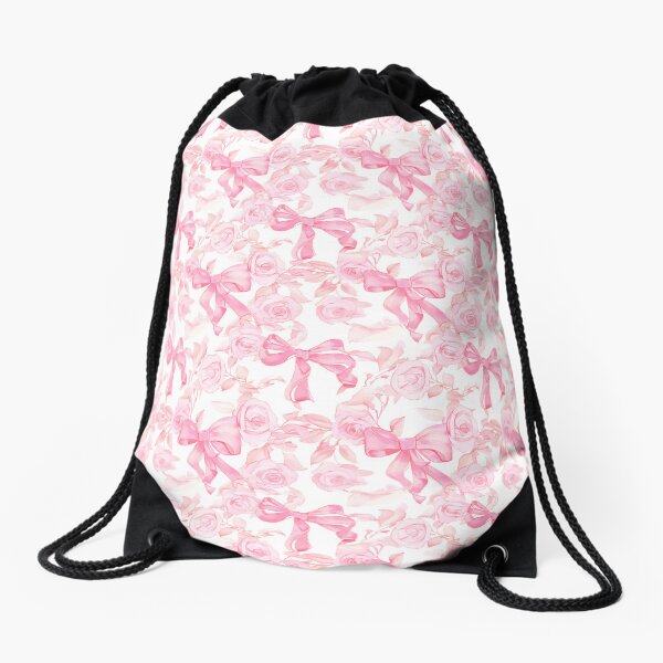 Item preview, Pink bows and roses garden coquette aesthetic designed and sold by Gentle Echoes Art.