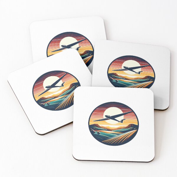 Item preview, Glider Plane Pilot Sailplane Biplane aerial floating soaring designed and sold by These_Prints.