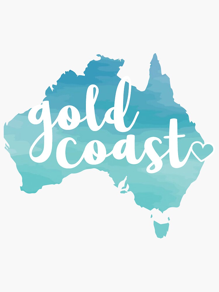 "Gold Coast Australia" Sticker for Sale by amandaspac Redbubble