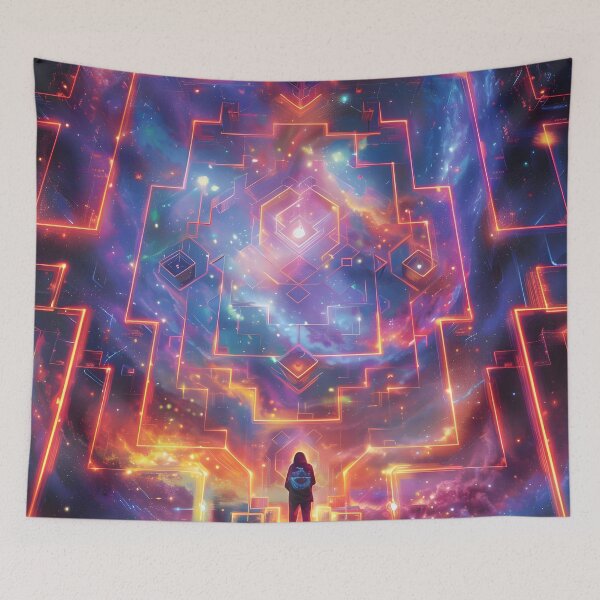 Item preview, Infinity Neon Maze designed and sold by AI-Only Creations.