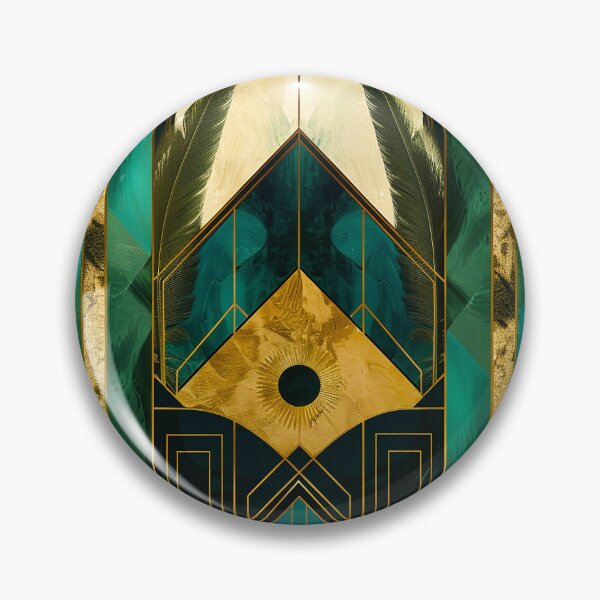 Item preview, Glamour Dark Green Gold, Luxurious Aesthetic, Vintage Pattern designed and sold by Vic Torys ☆.