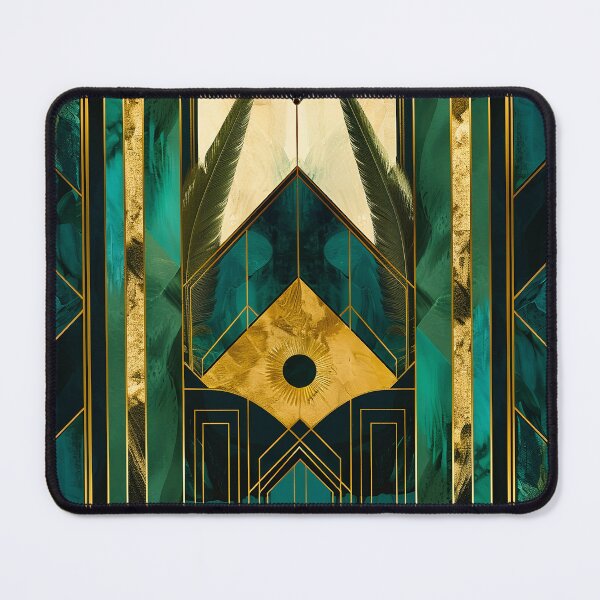 Item preview, Glamour Dark Green Gold, Luxurious Aesthetic, Vintage Pattern designed and sold by Vic Torys ☆.
