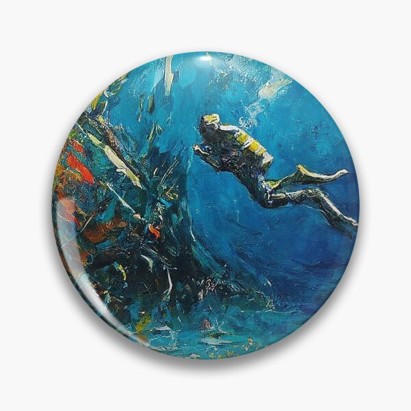 Item preview, SCUBA Wreck Diving Ocean Adventure Abstract Art designed and sold by SportsT-Shirts.