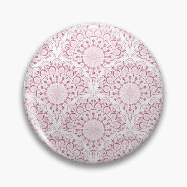 Item preview, Dusky Rose Confetti Lace Dot Mandala Art Deco Scallop designed and sold by Triplicate Limited.