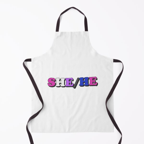 Item preview, she/he genderfluid pride flag pronouns designed and sold by wordswithfonts.