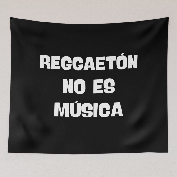 Item preview, Reggaetón Is Not Music (Transparent Background / Transparent Background) designed and sold by Jewish Rockandrolla.