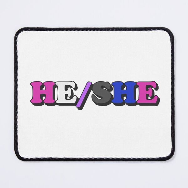 Item preview, he/she genderfluid pride flag pronouns designed and sold by wordswithfonts.
