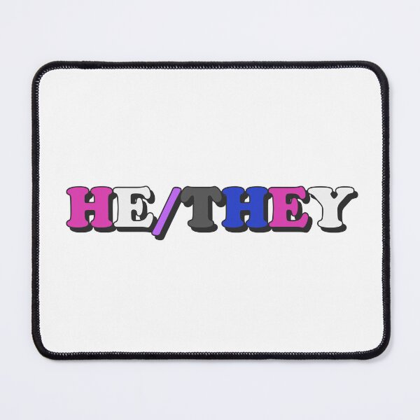 Item preview, he/they genderfluid pride flag pronouns designed and sold by wordswithfonts.