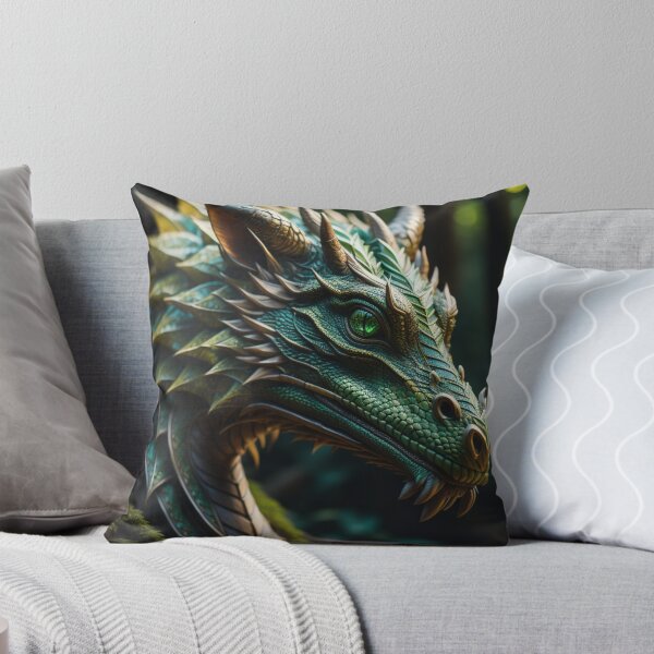 Item preview, Enchanted Emerald Green Eyed Mystical Dragon designed and sold by EnchantedVista.