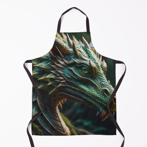 Item preview, Enchanted Emerald Green Eyed Mystical Dragon designed and sold by EnchantedVista.