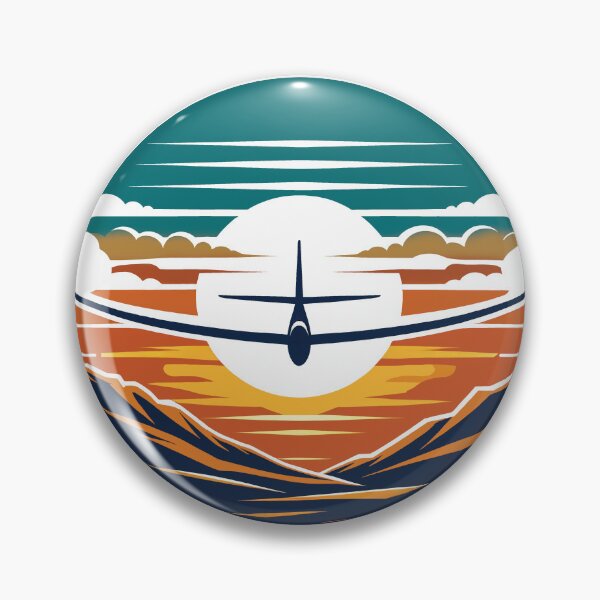 Item preview, Glider Plane Pilot Sailplane Biplane aerial floating soaring designed and sold by These_Prints.