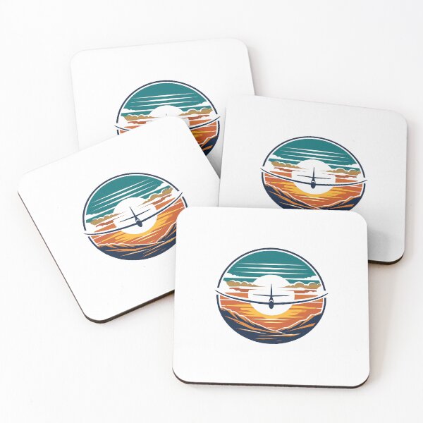 Item preview, Glider Plane Pilot Sailplane Biplane aerial floating soaring designed and sold by These_Prints.