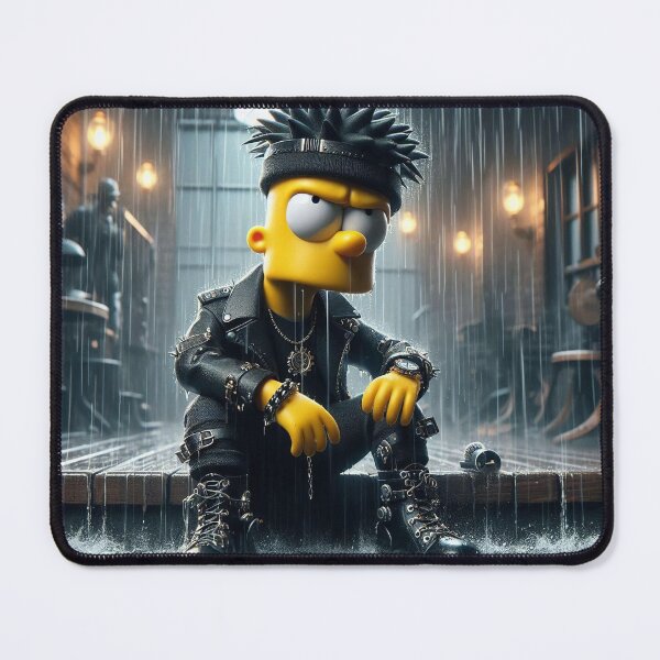 Item preview, Bart Inspired Simpsons Mousepad, gaming caroon fan gamer gift  designed and sold by Mousetopia.