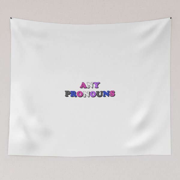 Item preview, any pronouns genderfluid pride flag pronouns designed and sold by wordswithfonts.