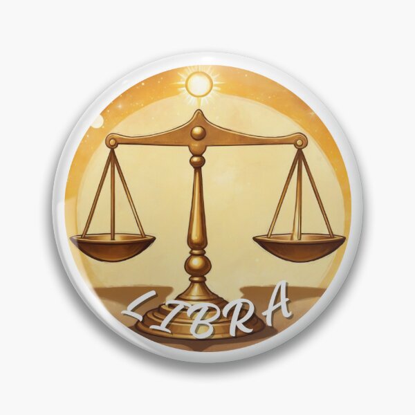 Item preview, Golden Energetic Libra Zodiac Sticker designed and sold by justgirlietingz.