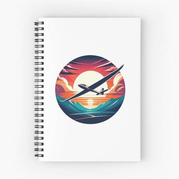 Item preview, Glider Plane Pilot Sailplane Biplane aerial floating soaring designed and sold by These_Prints.