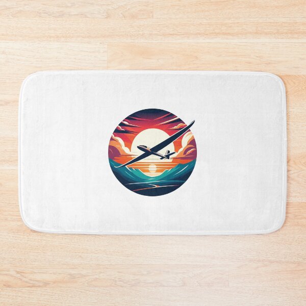 Item preview, Glider Plane Pilot Sailplane Biplane aerial floating soaring designed and sold by These_Prints.