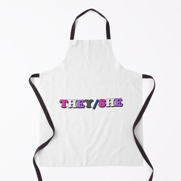 Item preview, they/she genderfluid pride flag pronouns designed and sold by wordswithfonts.