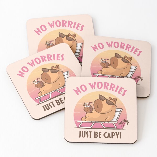 Item preview, No Worries, Just Be Capy designed and sold by zoljo.
