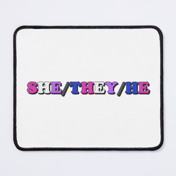 Item preview, she/they/he genderfluid pride flag pronouns designed and sold by wordswithfonts.