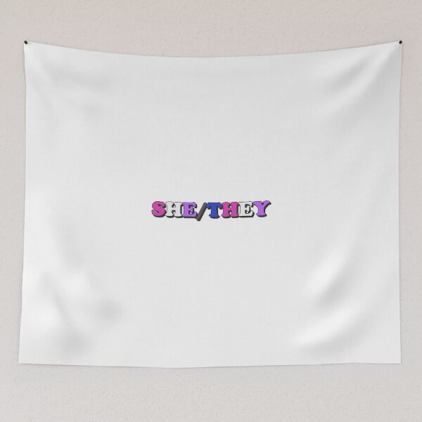 Item preview, she/they genderfluid pride flag pronouns designed and sold by wordswithfonts.