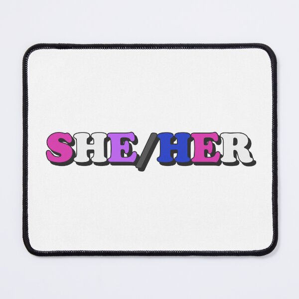 Item preview, she/her genderfluid pride flag pronouns designed and sold by wordswithfonts.