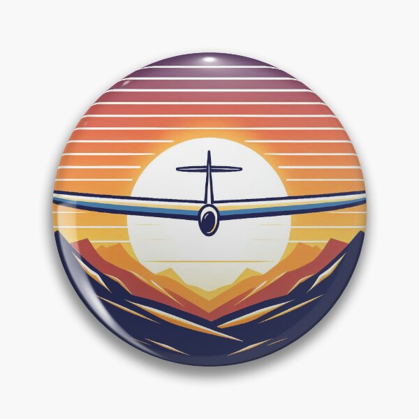Item preview, Glider Plane Pilot Sailplane Biplane aerial floating soaring designed and sold by These_Prints.