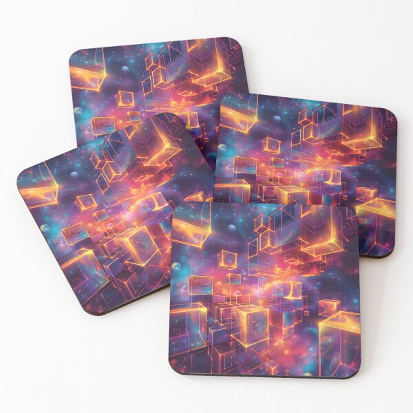 Item preview, Cosmic Neon Mirage designed and sold by AI-Only Creations.