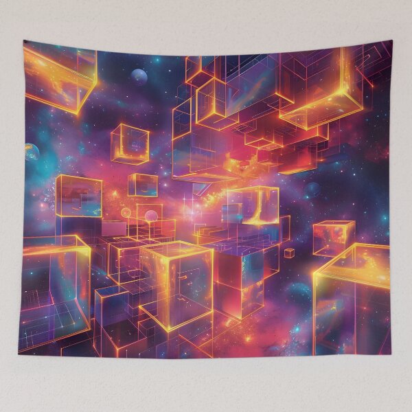 Item preview, Cosmic Neon Mirage designed and sold by AI-Only Creations.