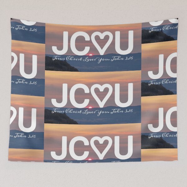Item preview, JC♡U - Jesus Christ Loves You  designed and sold by Kangaroo Sun.