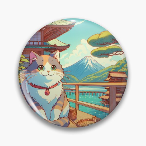 Item preview, The meow-nificent vacations 04 Collection - Kanto - Japan designed and sold by KattegatStore.