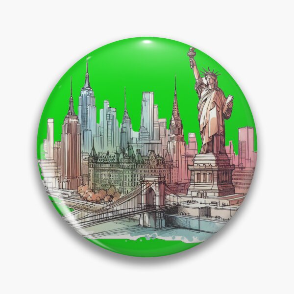 Item preview, Iconic Tourist Landmarks 3D Sketch Art ,  designed and sold by PaintMeWorld.
