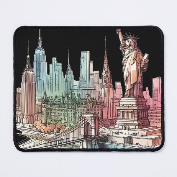 Item preview, Iconic Tourist Landmarks 3D Sketch Art , designed and sold by PaintMeWorld.