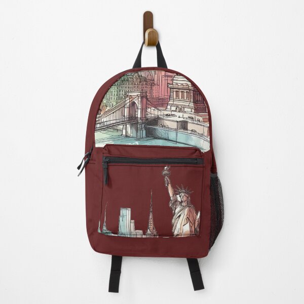 Item preview, Iconic Tourist Landmarks 3D Sketch Art ,  designed and sold by PaintMeWorld.