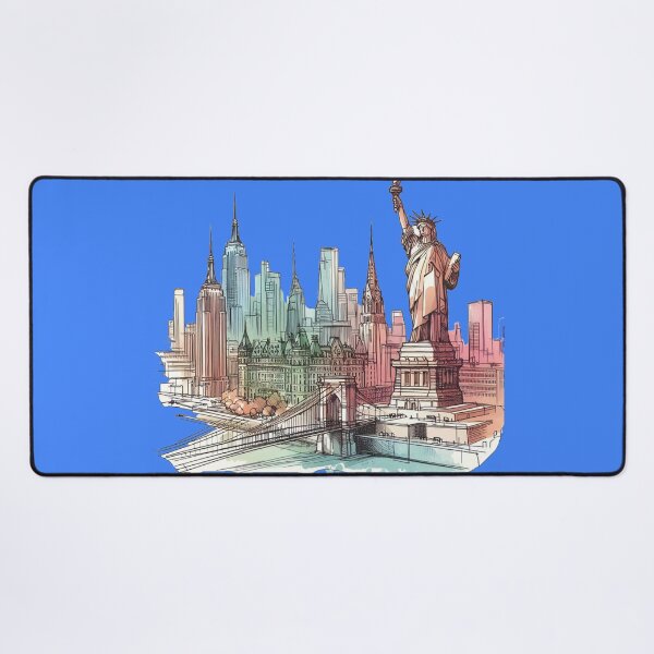 Item preview, Iconic Tourist Landmarks 3D Sketch Art , designed and sold by PaintMeWorld.