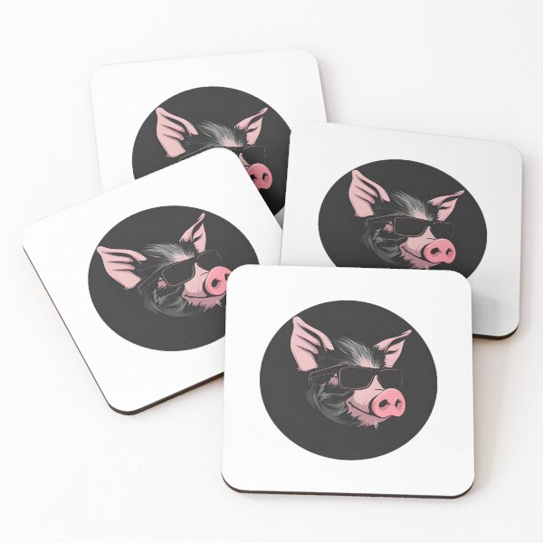 Item preview, Portrait of elegant and stylish pig, fachero facherito designed and sold by elecelorena.
